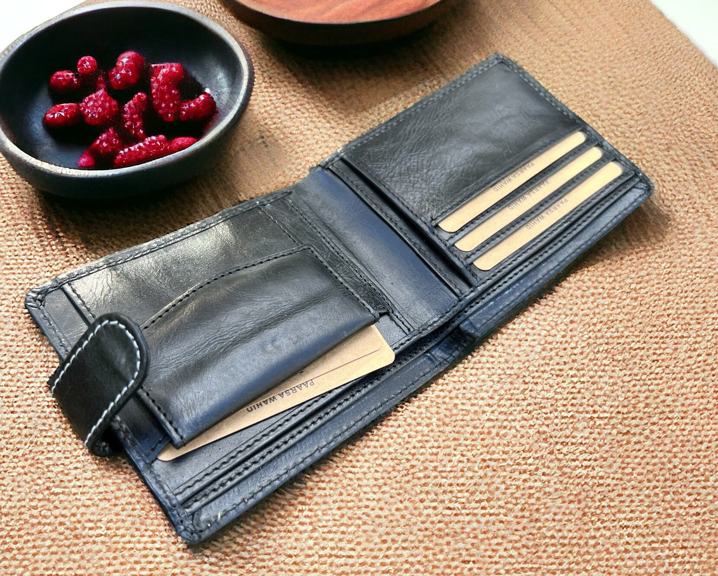 Personalised Handmade Real Leather Men's Wallet | Custom Embosed Original Leather Wallet For Men | Perfect Birthday Anniversary Gift for Him