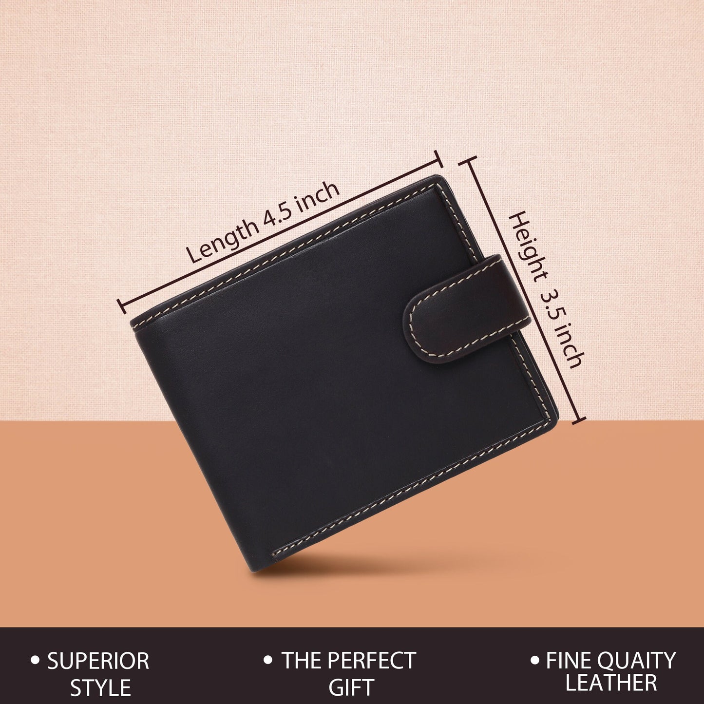 Personalised Christmas Gift For Father Brother Son Husband | Custom Engraved Real leather Wallet For Men | Birthday Anniversary Gift For Men