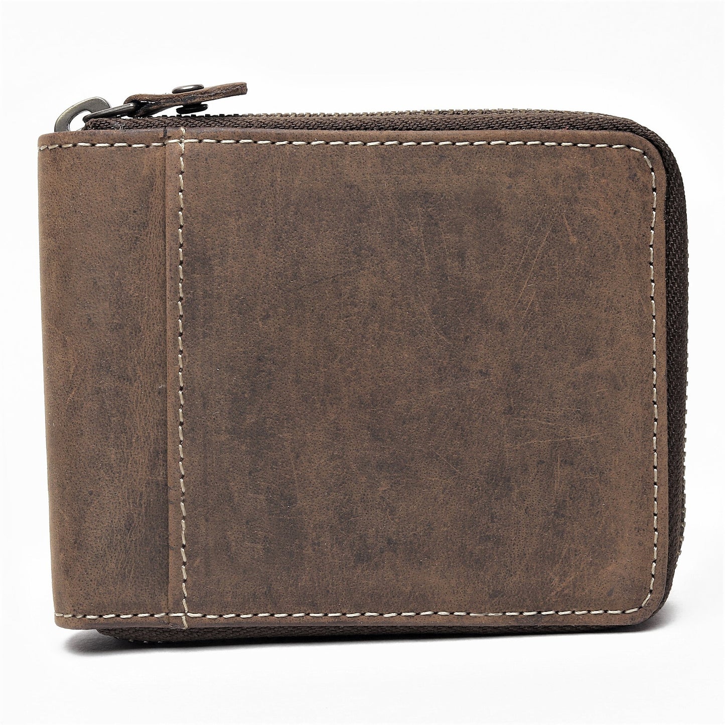 Handmade Leather Wallet | Unisex Zipper Wallet | RFID Men's Woman's Wallet | Perfect for Birthday Anniversary, Father’s Day Groomsmen Gift