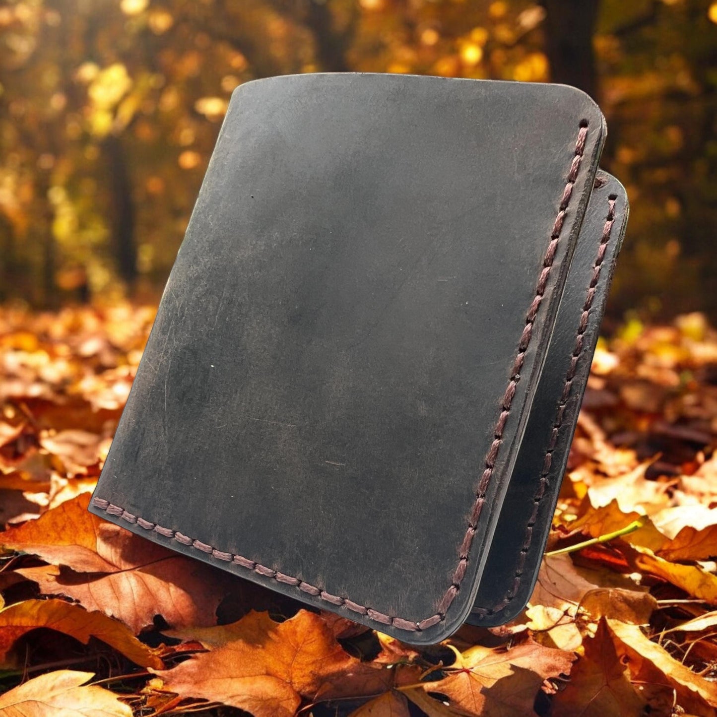 Personalised Christmas Gift | Hand Stitched Best Quality Leather Wallet | Bifold Men's Wallet | Handmade Custom Engraved Wallet for Gift