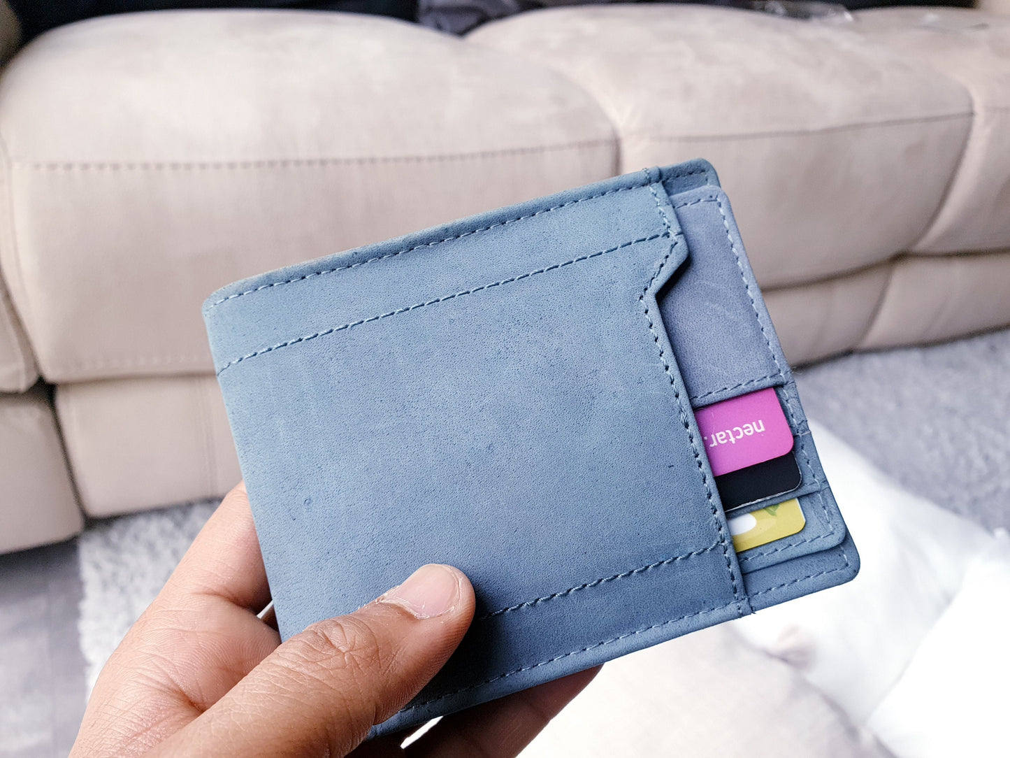 Personalised Leather Wallet | Men's Woman Handmade Leather Wallet | Genuine Leather Handmade Unisex Wallet | Gift Bagged