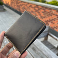 Multocolor Leather Handmade Wallet for Men Women, Genuine Leather Men's Wallet Super Slim Ultra Thin Unisex Wallet