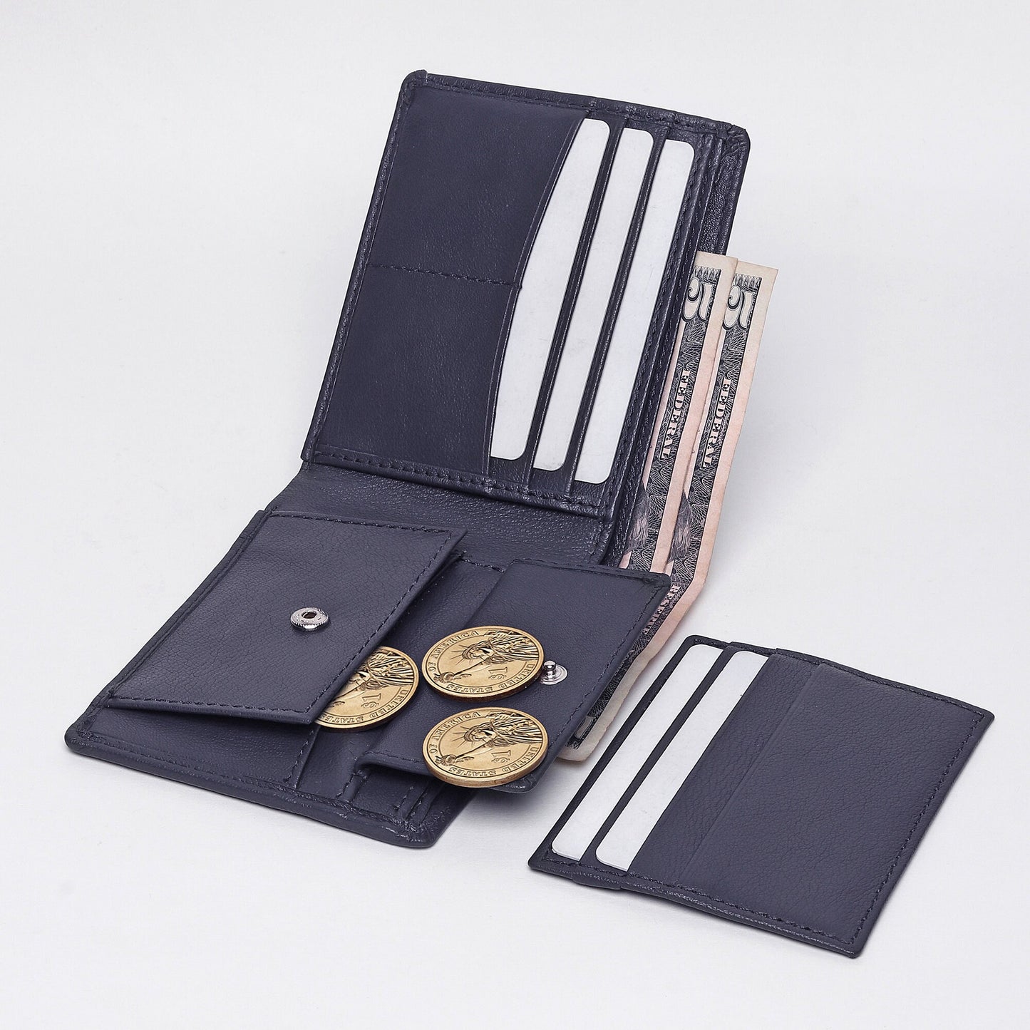 Personalized Soft Leather Men's Wallet | Custom Engraved Real Leather Wallet For Men | Christmas, Birthday, Anniversary Gift For Men