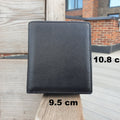 Black Handmade in Best Leather Men's Girl's Leather Wallet, Coin Wallet Book shape Hand Crafted Wallet for Men and Women, Best Gift Bagged