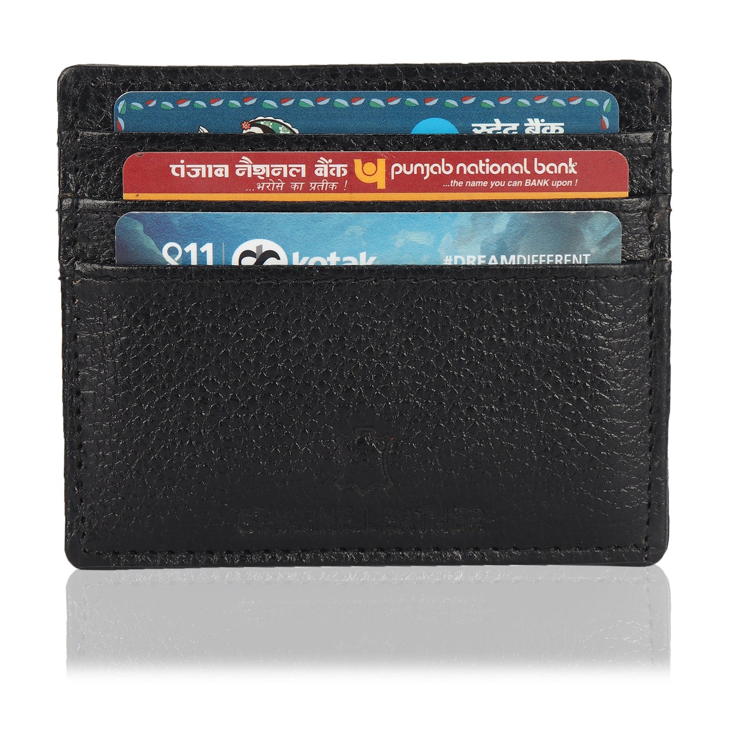 Black Handmade 100% Real Leather Wallet | Must have Wallet for Men and Women | Handy Wallet Original Leather Credit Card Holder