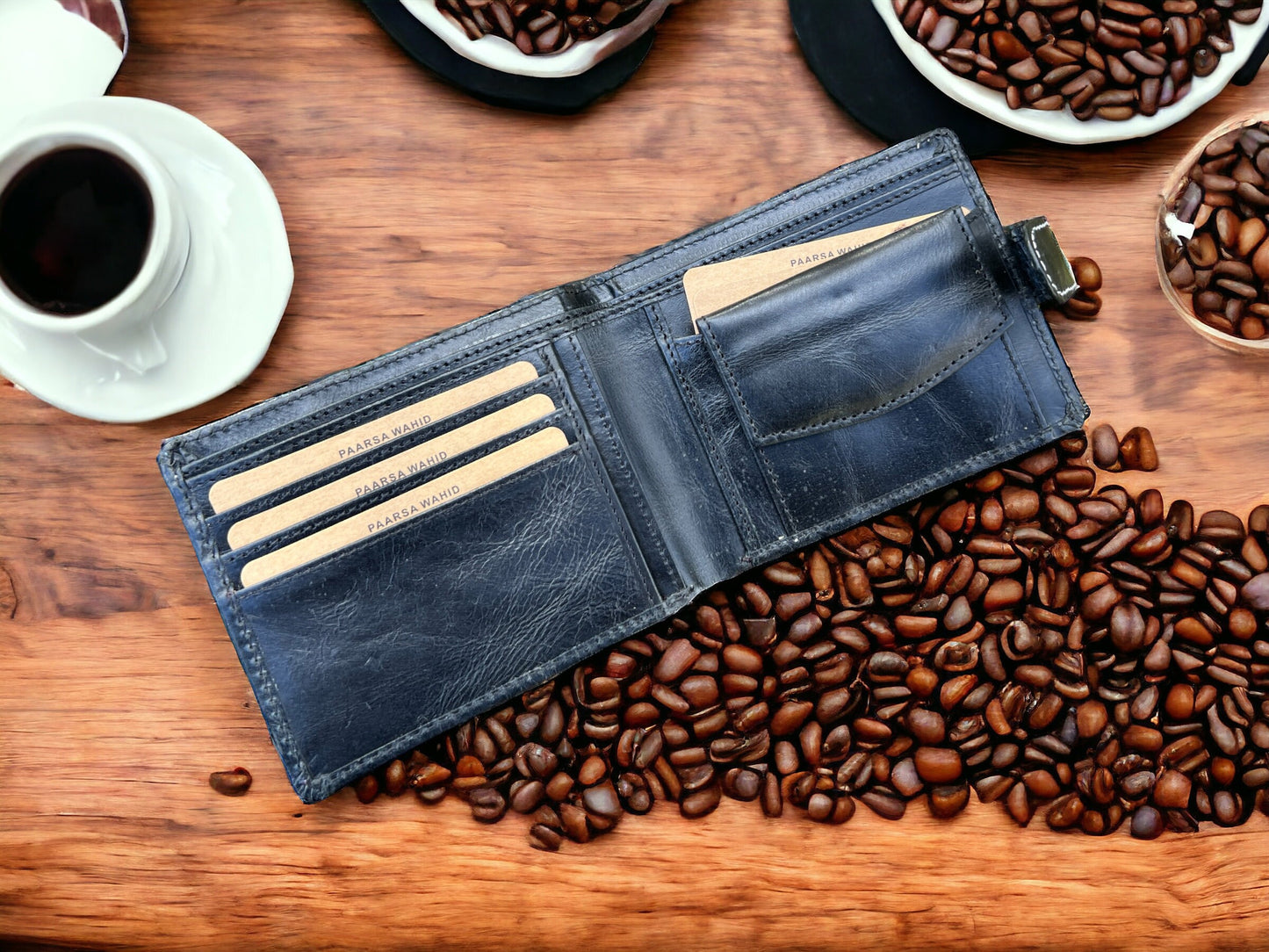 Personalised Handmade Real Leather Men's Wallet | Custom Embosed Original Leather Wallet For Men | Perfect Birthday Anniversary Gift for Him