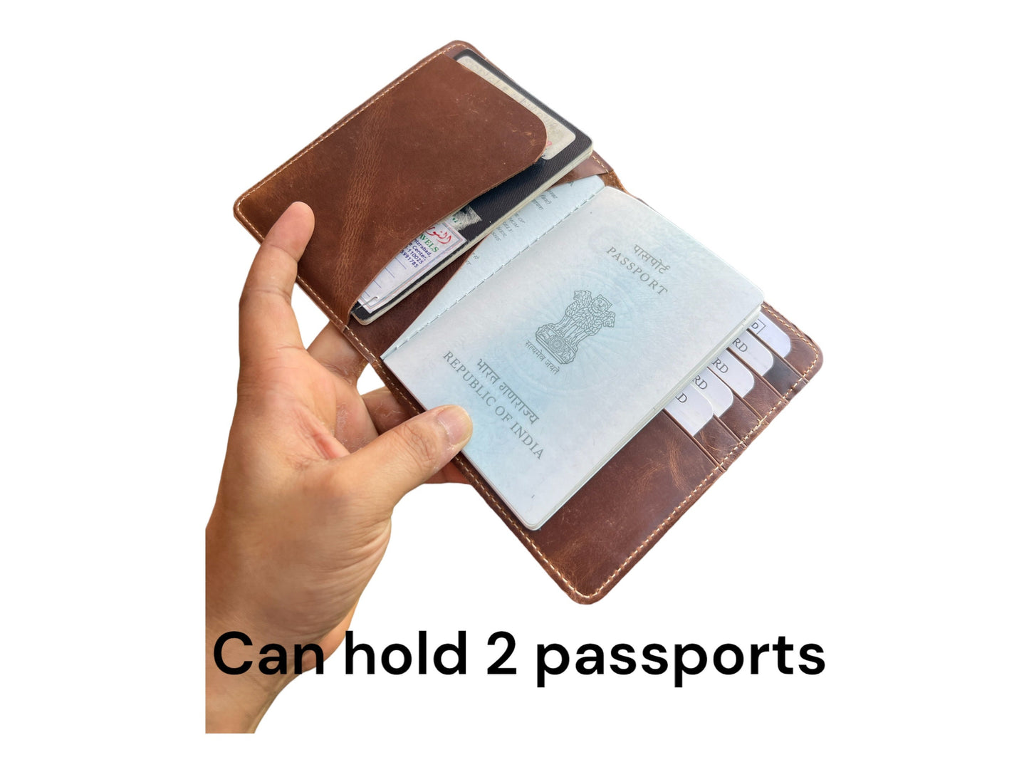 Passport Holder | Handmade Personalised Wallet for Passports | Gift For Dad | Birthday, Anniversary, Holiday Gift, Christmas Gift