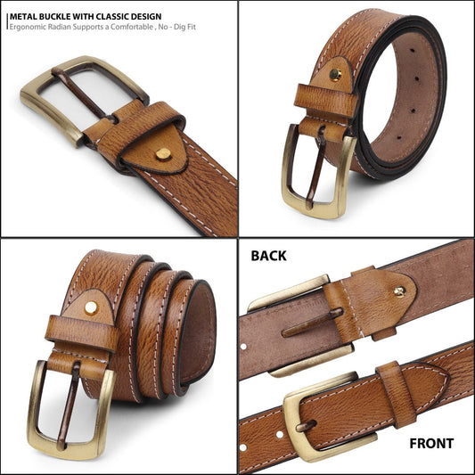 Combo Pack Full Grain Leather Belt and Soft Leather Wallet | Perfect Gift For Special Occasion | Groomsmen Gift | Christmas Gift