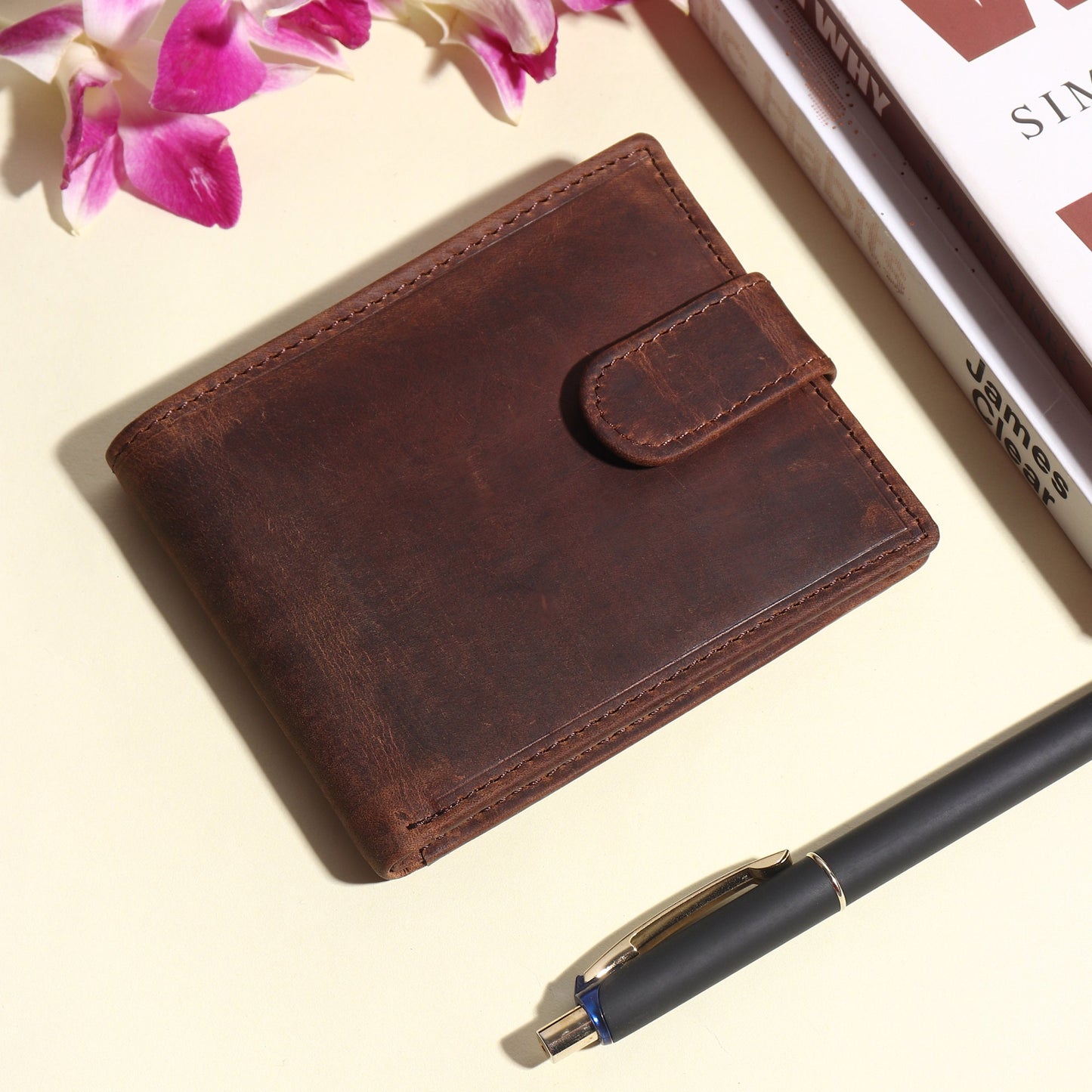 Gift For Husband | Personalised Leather Wallet | Handmade Real Leather Wallet | Custom Birthday Gift, Anniversary Gift, Christmas Gift