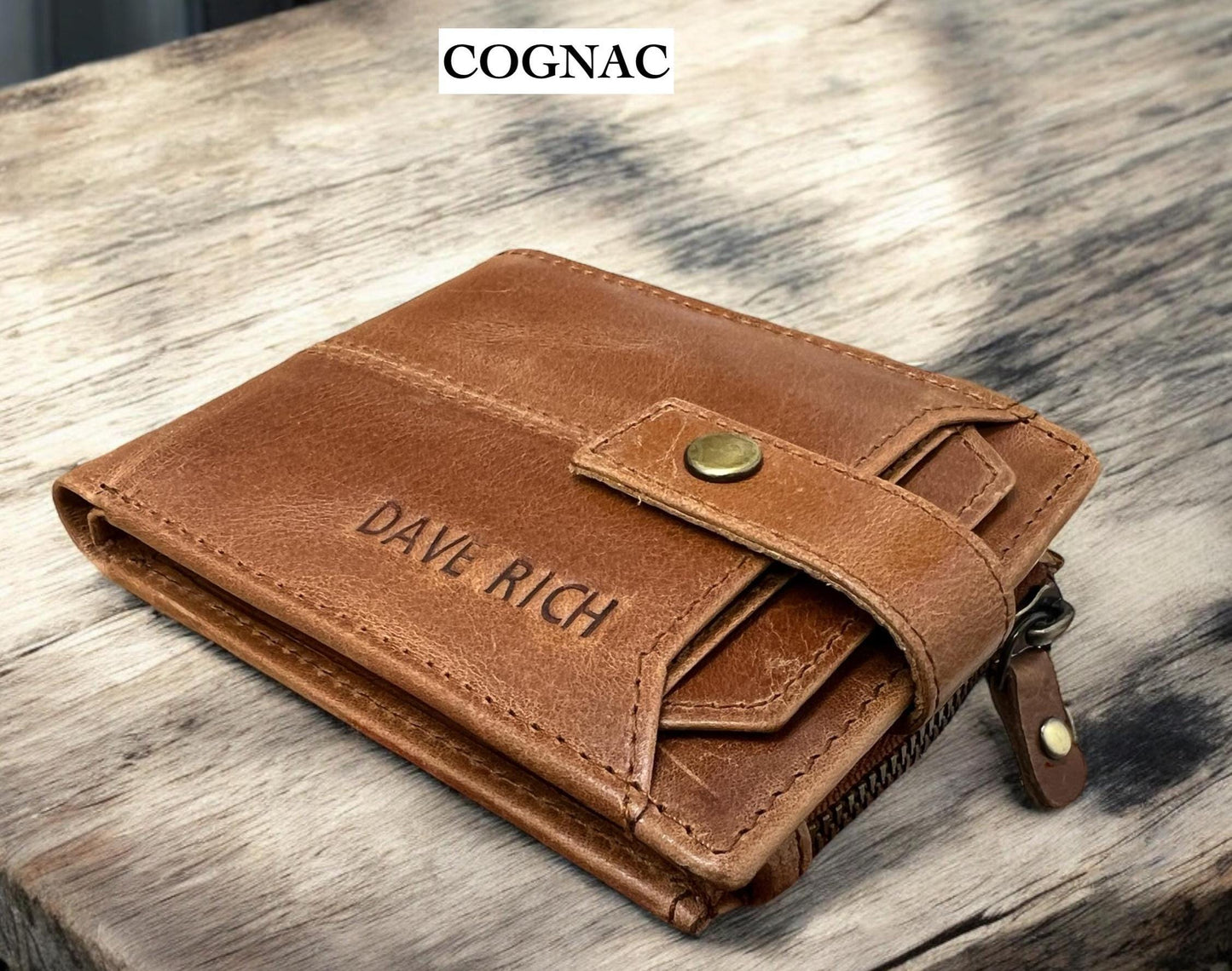 Personalised Handmade Leather Wallet, RFID Safe 100% Real Leather Wallet, Hustler Unique Wallet, Anniversary, Birthday Gift, Gift For Him