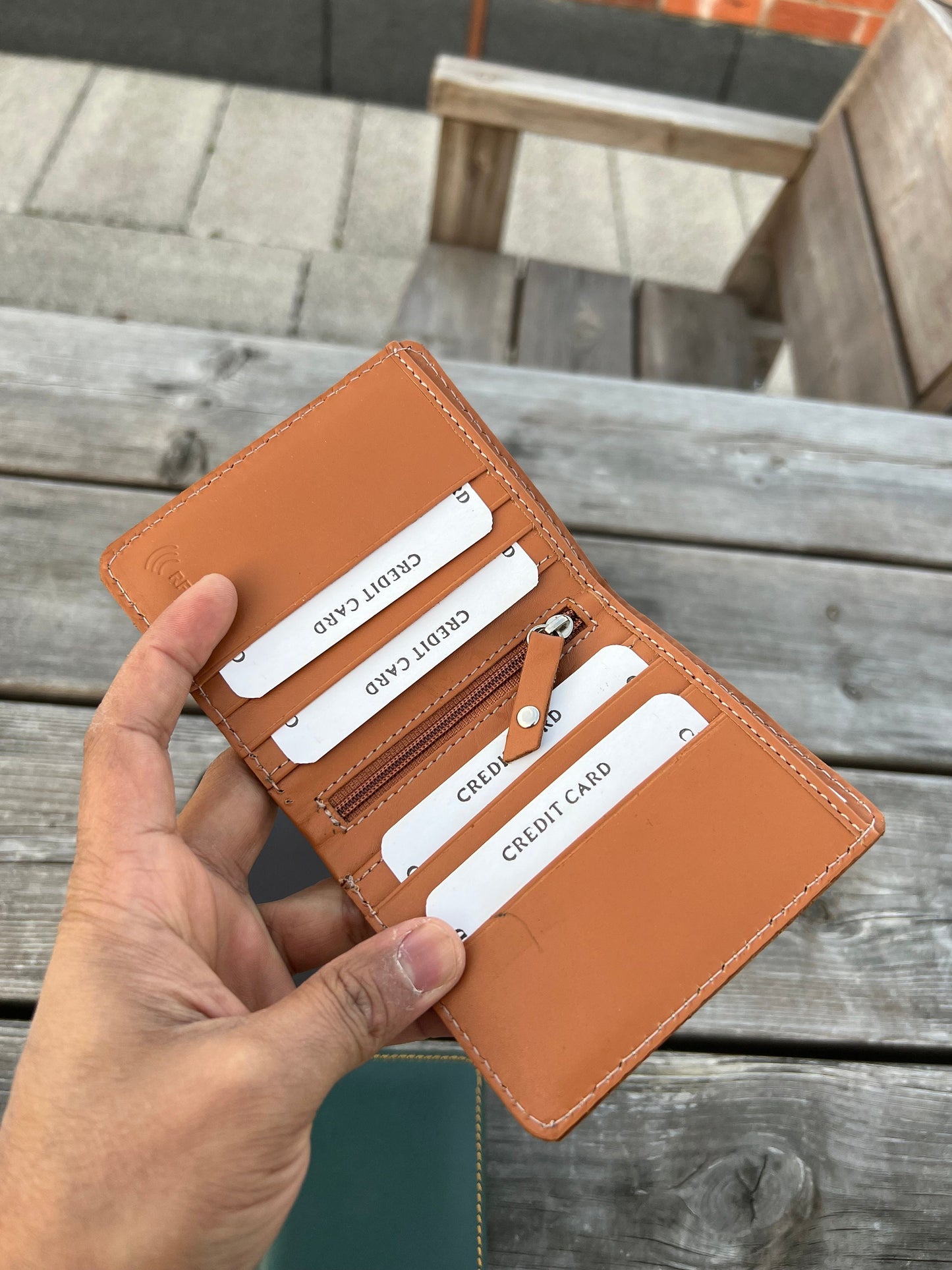 Multocolor Leather Handmade Wallet for Men Women, Genuine Leather Men's Wallet Super Slim Ultra Thin Unisex Wallet