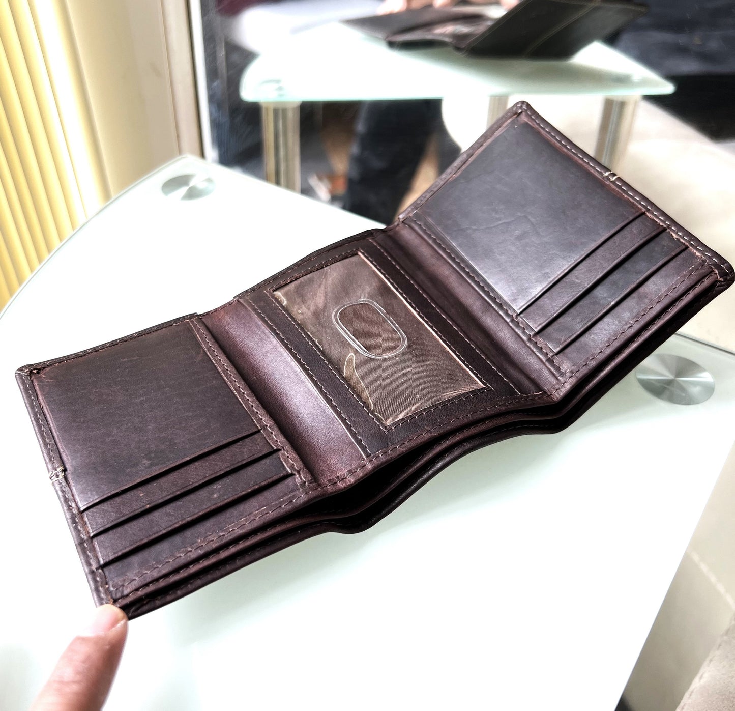 Personalised Genuine Leather 3 Fold Wallet | Handmade Trifold Wallet | Engraved Wallet | Custom Gift | Christmas Birthday Gift For Him