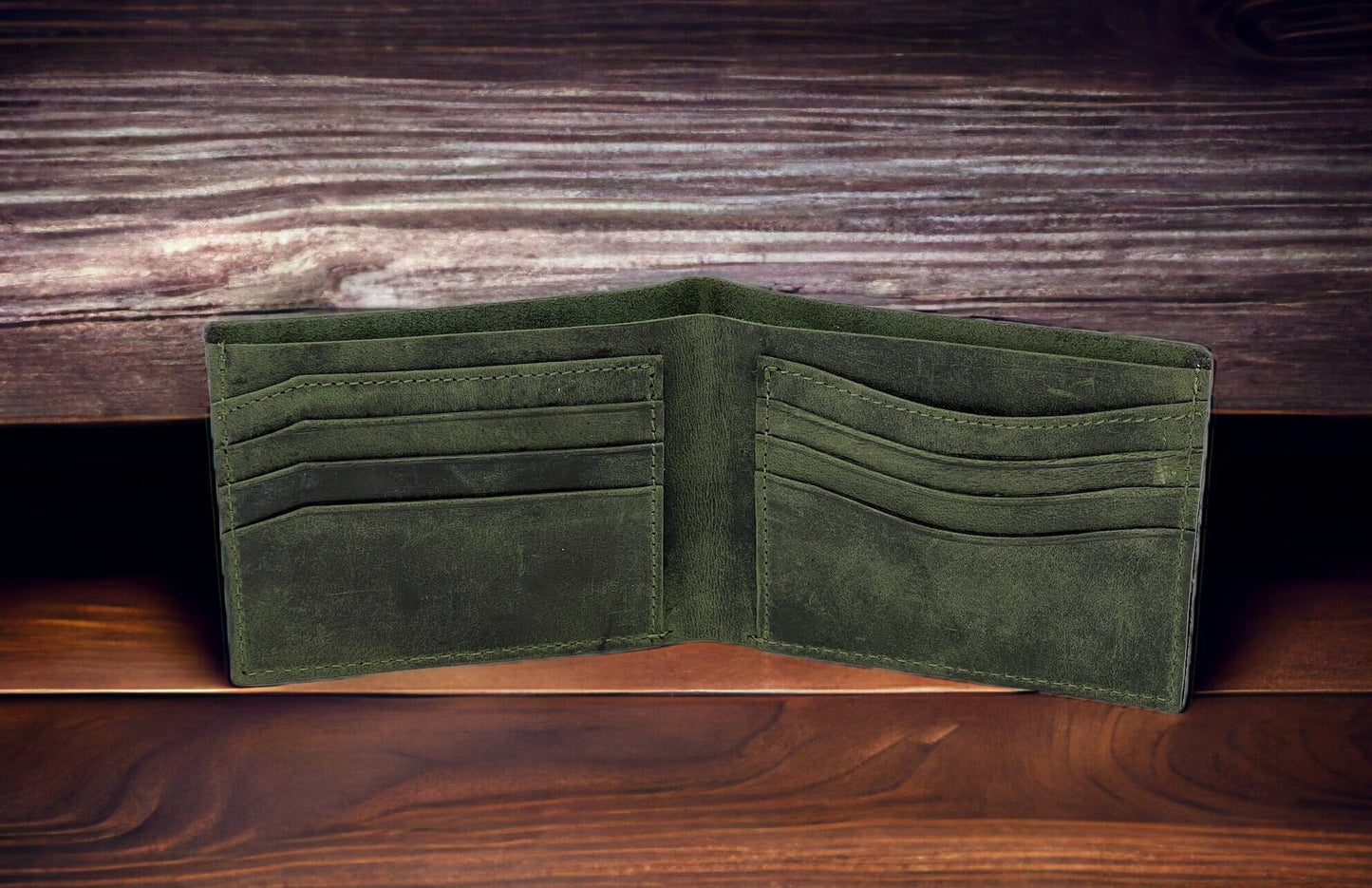 Personalised Men's Wallet | Super Slim Custom Personalized Real Leather Mens Wallet | Christmas, Birthday, Anniversary, Groomsmen Gift Boxed