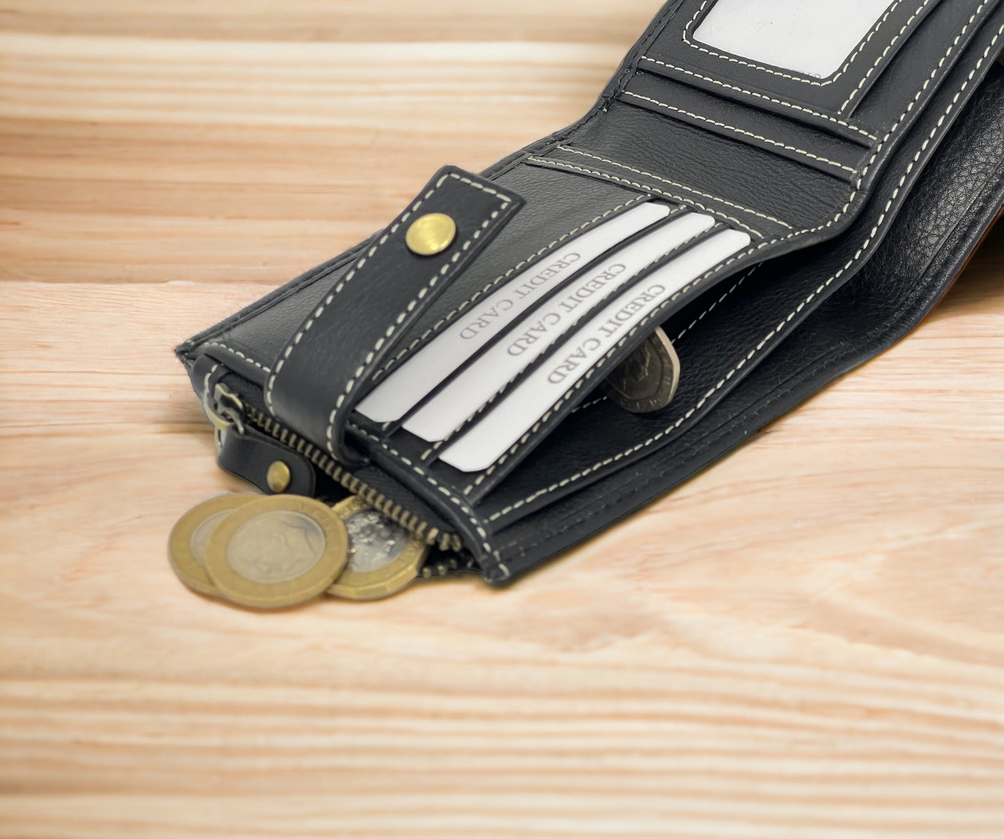 Personalised Christmas Gift | Soft Leather Wallet For Men and Women | Birthday, Anniversary, Christmas gift For Men and Women | Gift Bagged