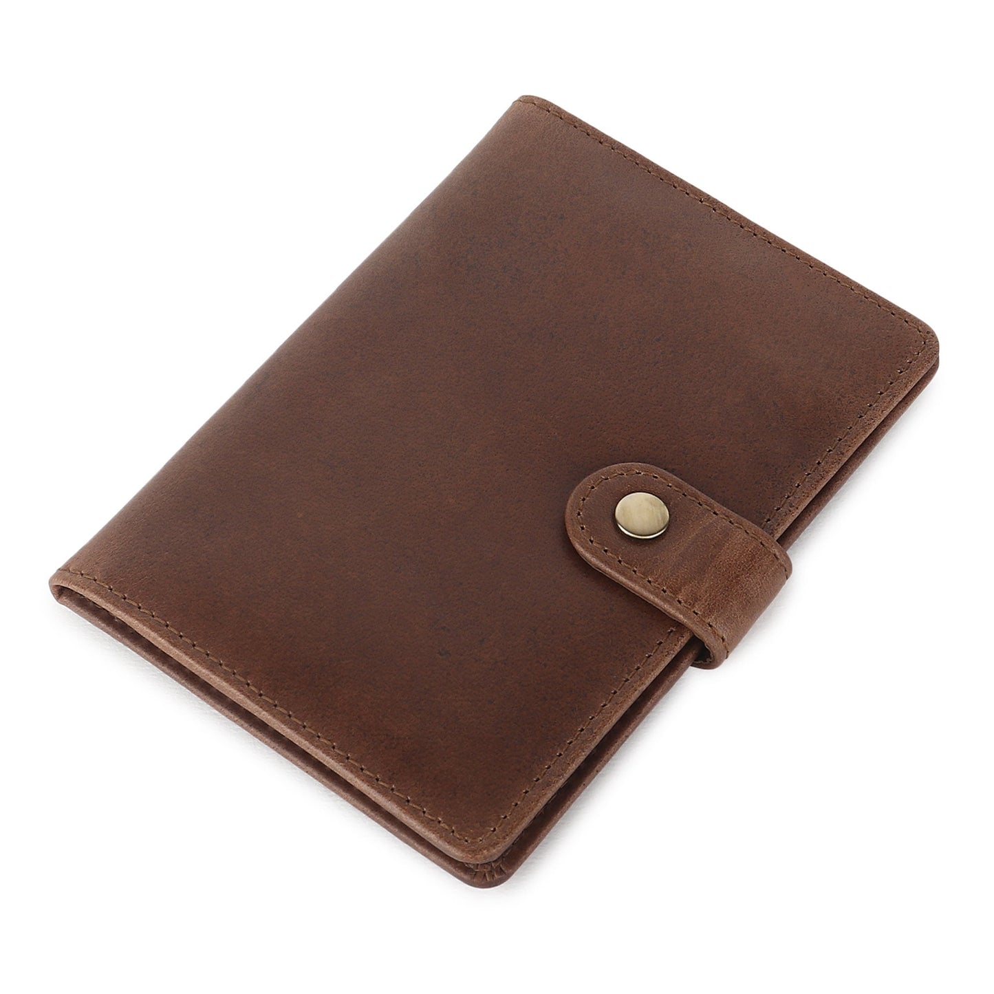 Personalised Christmas Gift | Real Leather Handmade Passport Holder | Unisex Compact Travel Wallet | Holiday, Birthday, Anniversary Gift