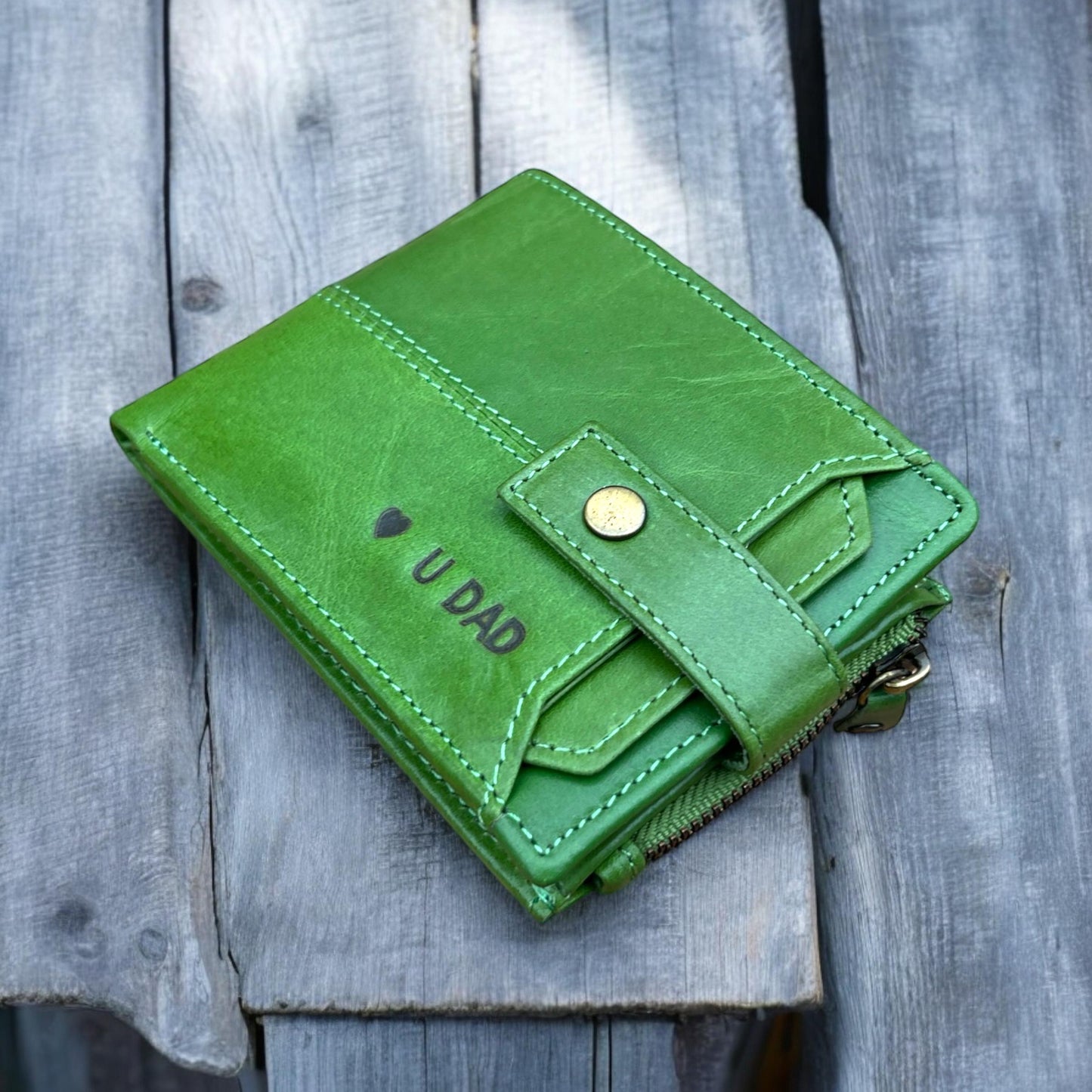 Personalised Christmas Gift | Unisex Wallet | 100% Real Leather Wallet | Gift For Him | Gift For Her | Birthday, Anniversary Gift For Dad