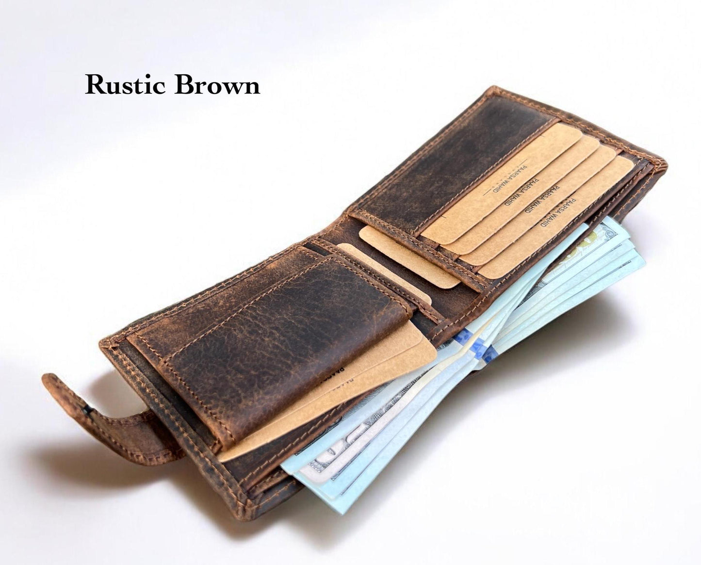 Personalised Leather Wallet for Men – Premium Quality Christmas Gift for Him, Boxed