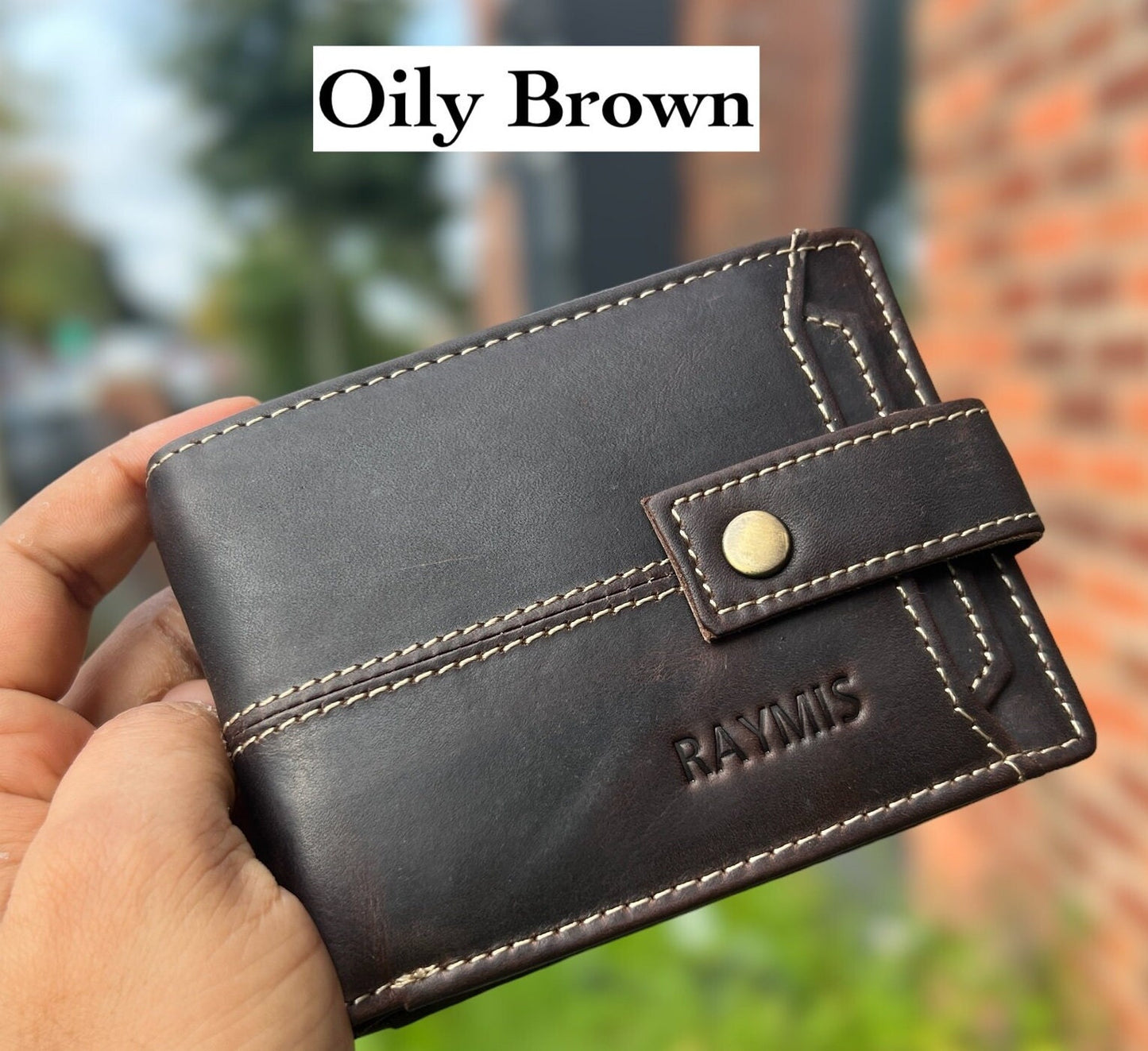 Personalised Handmade Leather Wallet, RFID Safe 100% Real Leather Wallet, Hustler Unique Wallet, Anniversary, Birthday Gift, Gift For Him
