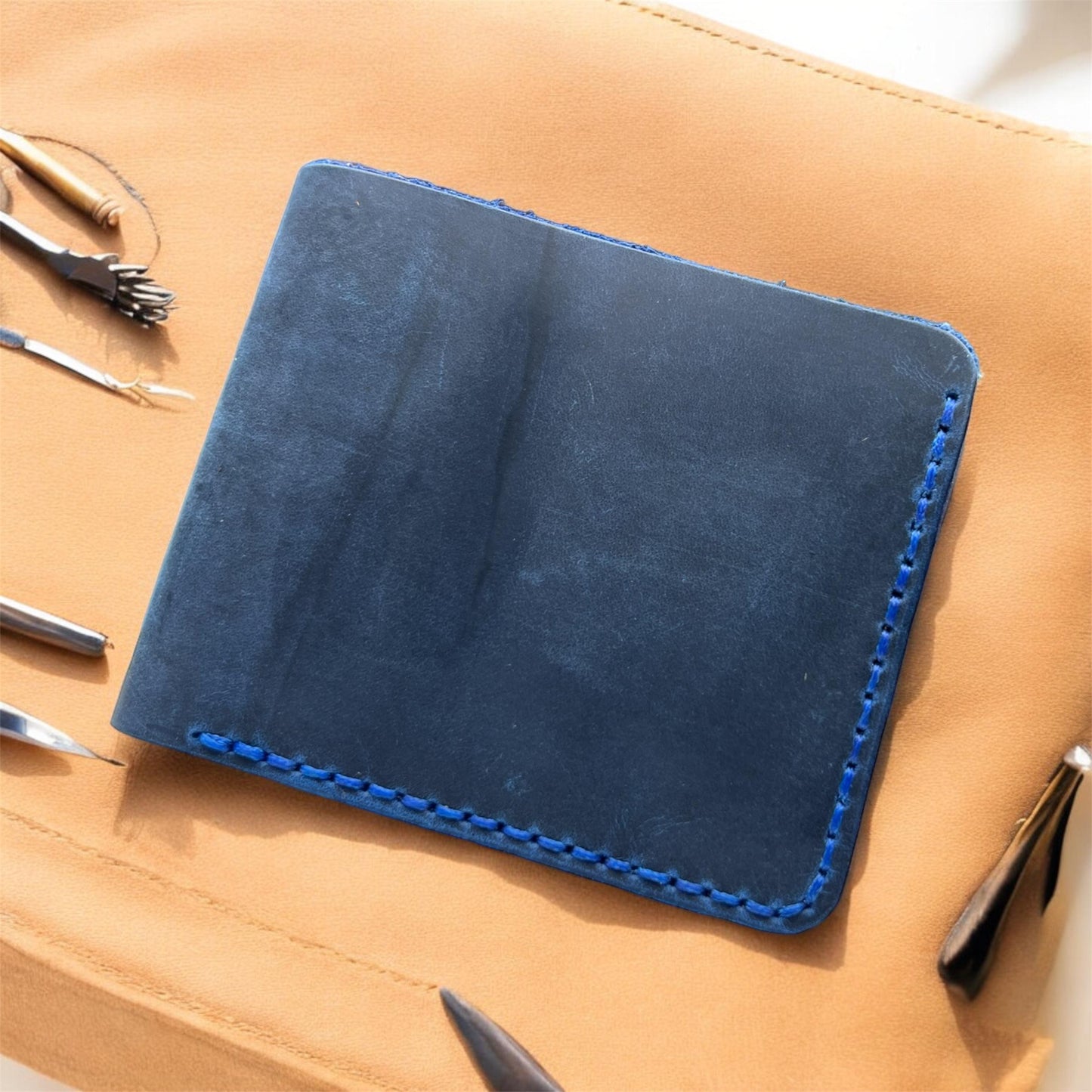 Handcrafted Best Quality Leather Wallet | Personalised Real Leather Wallet | Custom Engraved Men's Leather Wallet | Birthday, Christmas Gift