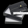 Handmade Personalised Gift | Real Leather Wallet For Men & Women | Engraved Perfect for Gift | Birthday, Anniversary, Groomsmen Gift