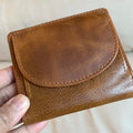 Handmade RFID Safe Real Leather Wallet, Premium Leather Brown Unisex Men's Women Wallet, Minimalist Wallet, Gift Bagged, Perfect For Gift