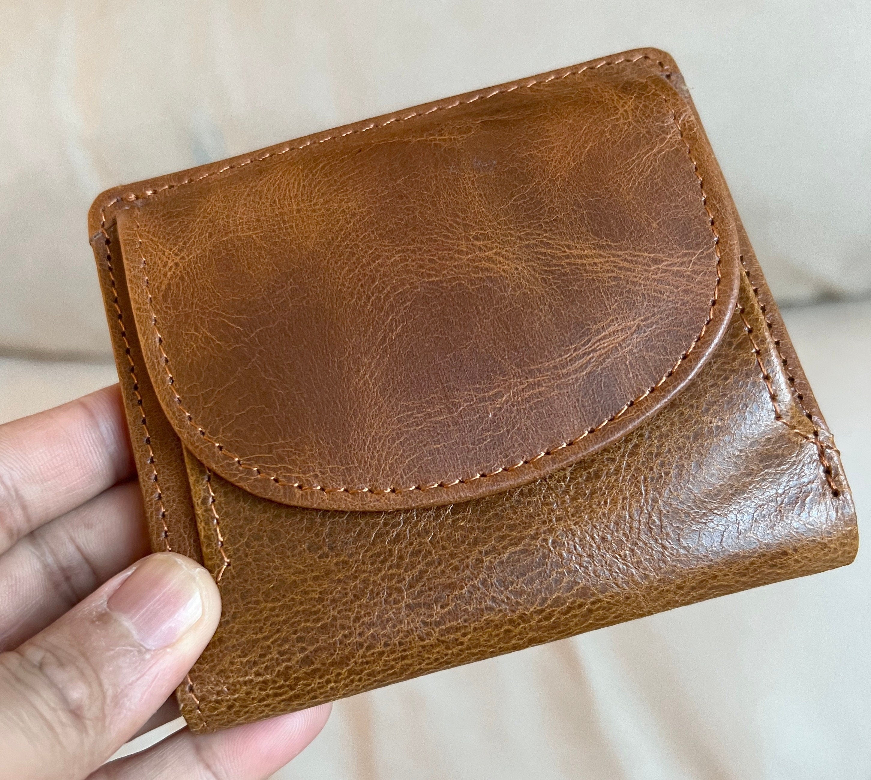 Handmade RFID Safe Real Leather Wallet, Premium Leather Brown Unisex Men's Women Wallet, Minimalist Wallet, Gift Bagged, Perfect For Gift