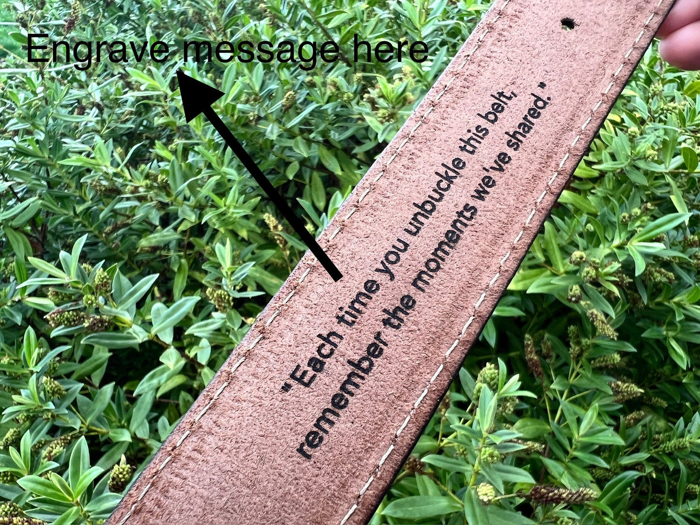 Personalised Real Leather Belt, Handmade Tan Full Grain Leather Belt for Men and Women, Antique Brass Buckle Unisex Belt 38 mm Wide