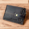 Christmas Gift For Him | Personalized Mens Leather Wallet | Custom Personalised Real leather Wallet for Men | Gift For Dad | Birthday Gift