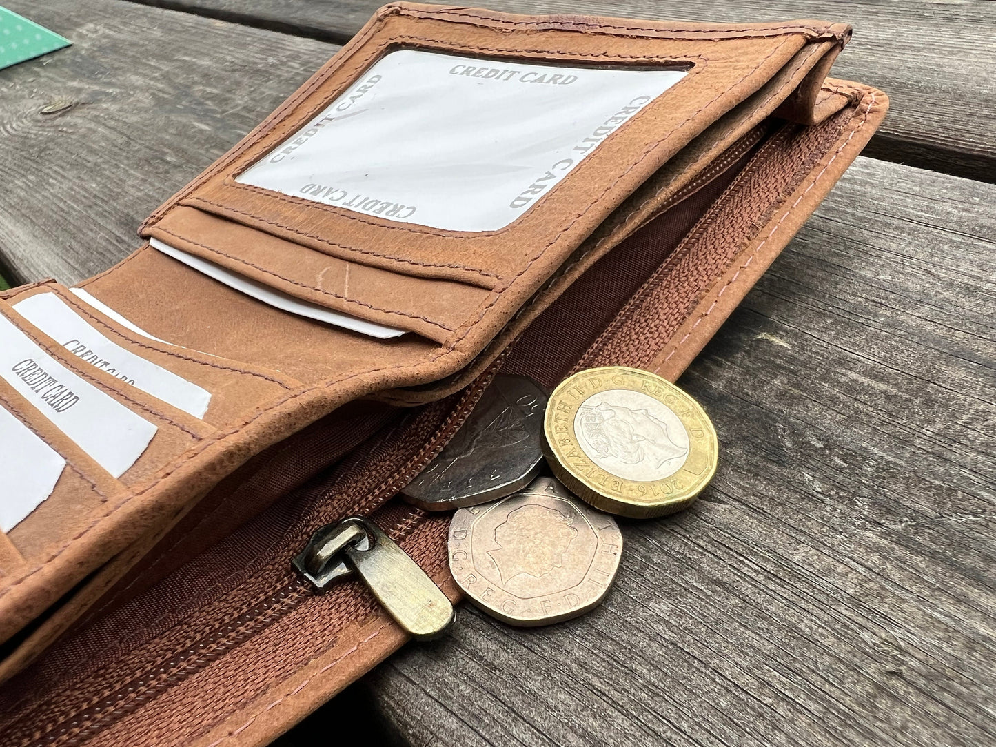 Personalised Leather Wallet For Men | Engraved Wallet | Specially Designed Wallet | Zipper Wallet | Anniversary, Birthday, Fathers Day Gift