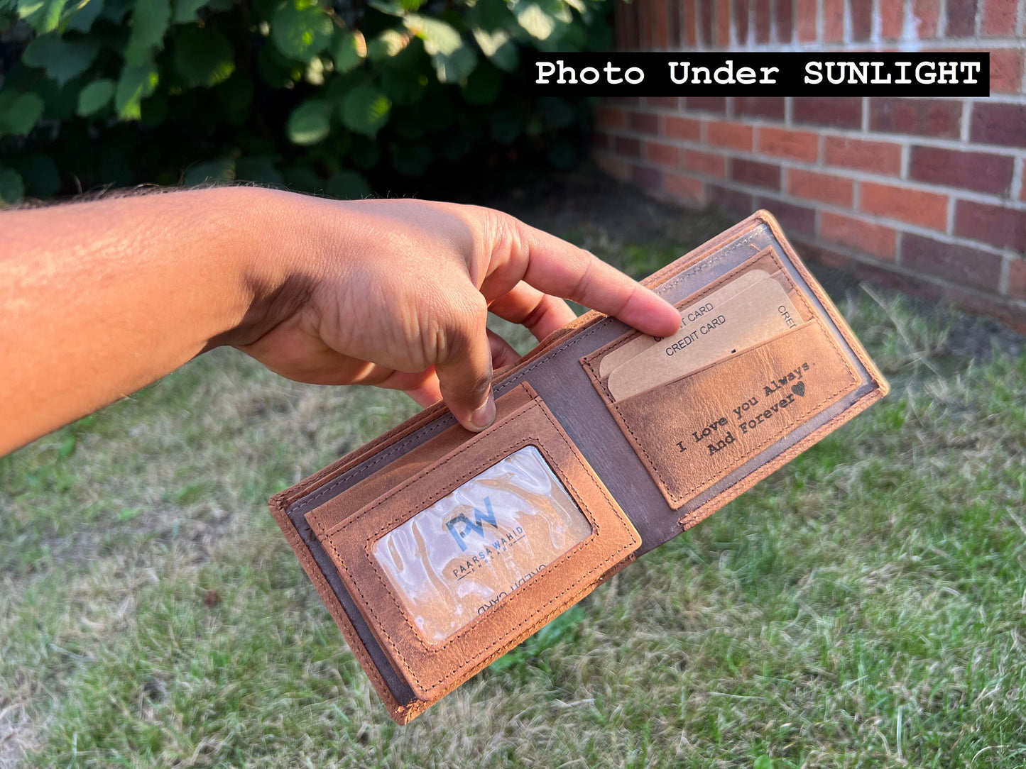 Personalised Wallet, Leather Wallet, Slim Wallet, Engraved Wallet, Husband Anniversary Gift, Father's Day Gift, Birthday Gift, Gift Boxed