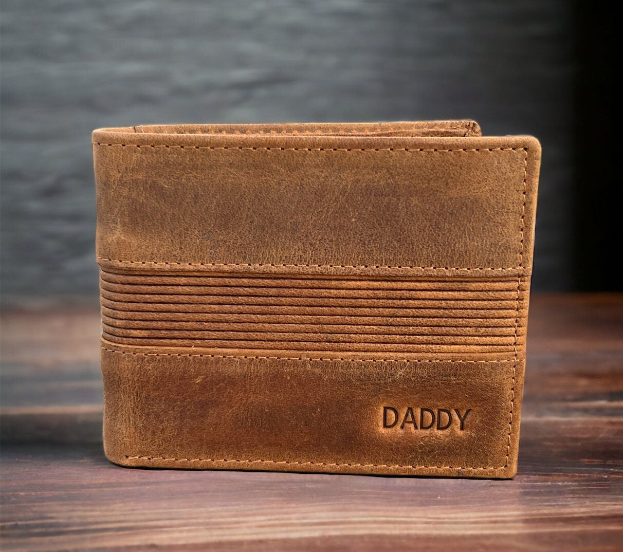 Custom Personalized Men Wallet | Men's Leather Wallet | Personalised Leather Wallet | Gift For Dad | Gift For Boyfriend | Christmas Gift