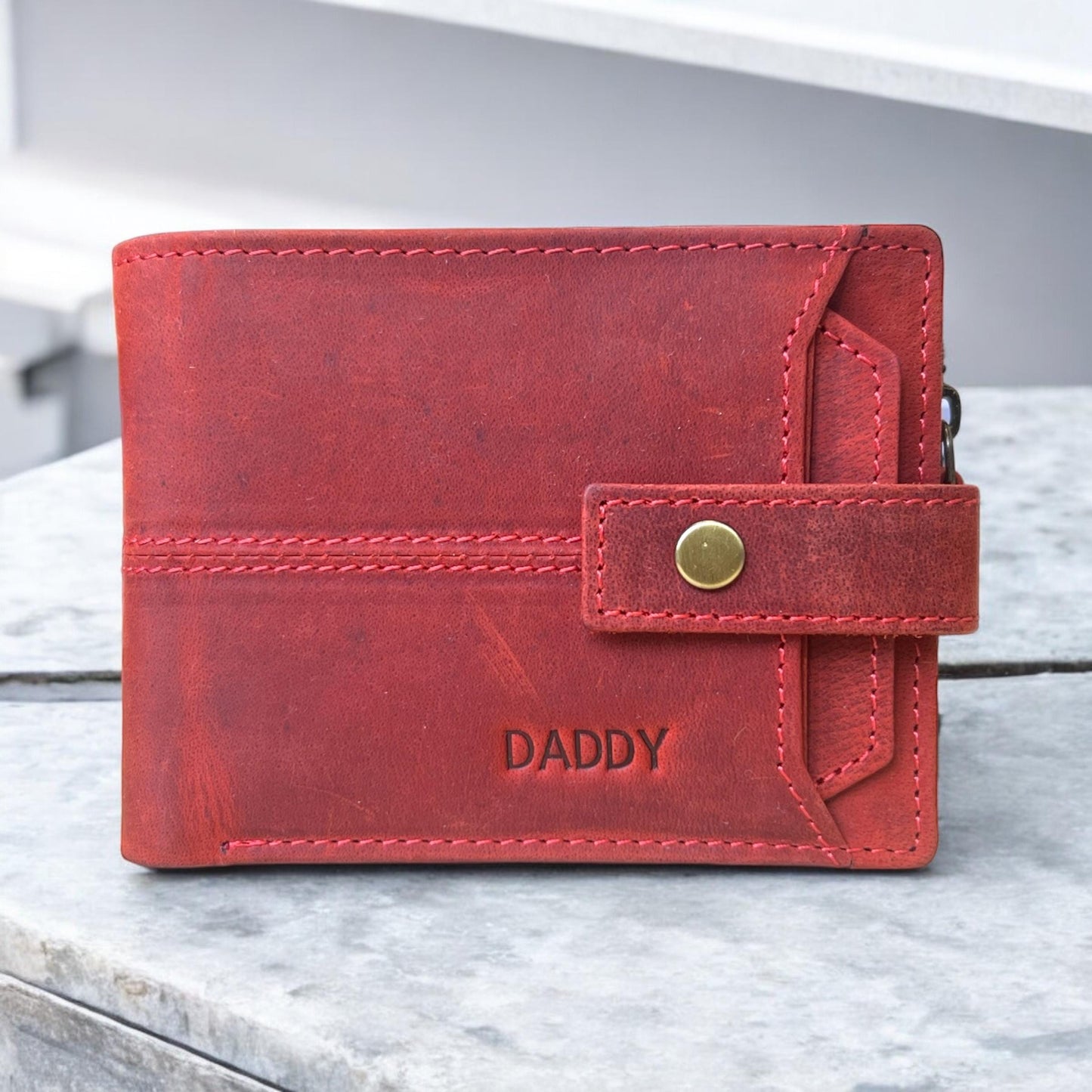 Custom Engraved Men's Leather Wallet | Personalised Gift For Men | Gift For Partner | RFID Best Quality Real Leather Wallet | Christmas Gift