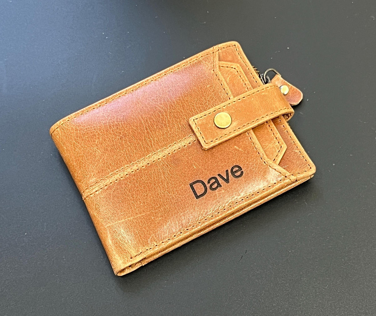 Handmade Personalised Leather Wallet For Men | Birthday, Anniversary, Christmas Gift For Him | Gift For Dad | Free Handmade Gift Bag