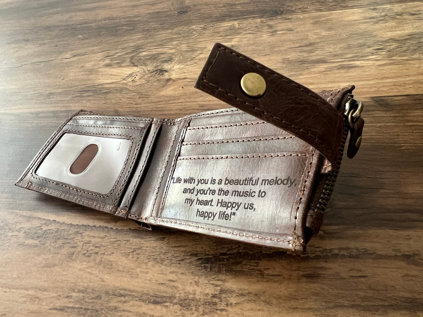 Personalised Gift for Him | RFID Handmade Real Leather Men's Wallet | Anniversary, Birthday, Groomsmen Gift | Christmas Gift | Gift For Dad