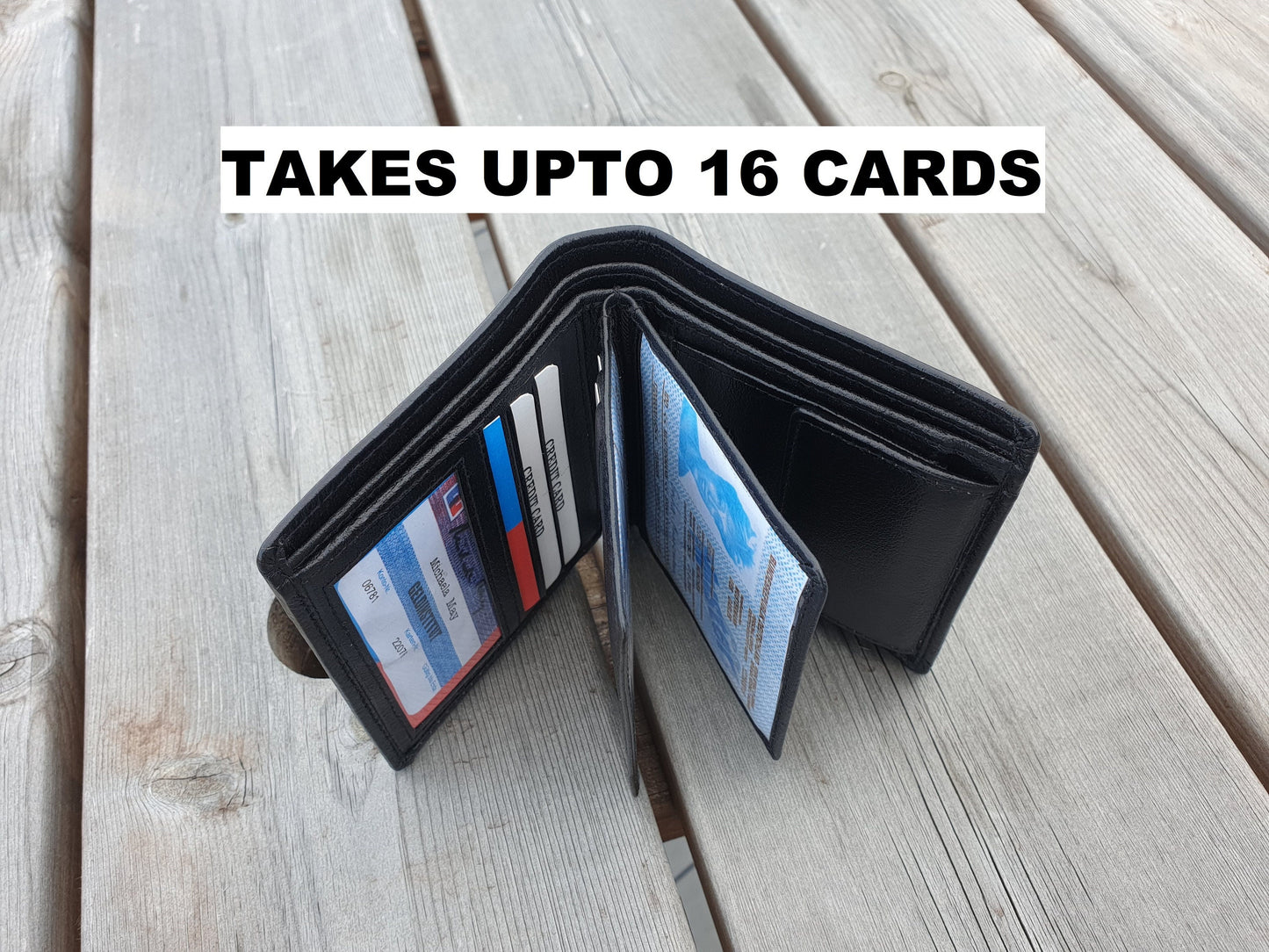 Black Handmade in Best Leather Men's Girl's Leather Wallet, Coin Wallet Book shape Hand Crafted Wallet for Men and Women, Best Gift Bagged