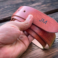 Personalised Men's Belt Full Grain Leather Belt for Men | 3mm Thick 38 MM Wide Anniversary Birthday Groomsmen Christmas Gift | Gift For Dad