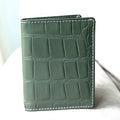 Handmade Real Leather Wallet for Men | Super Slim Leather Wallet | Crocodile Immitate Leather Wallet | Personalised Leather Wallet
