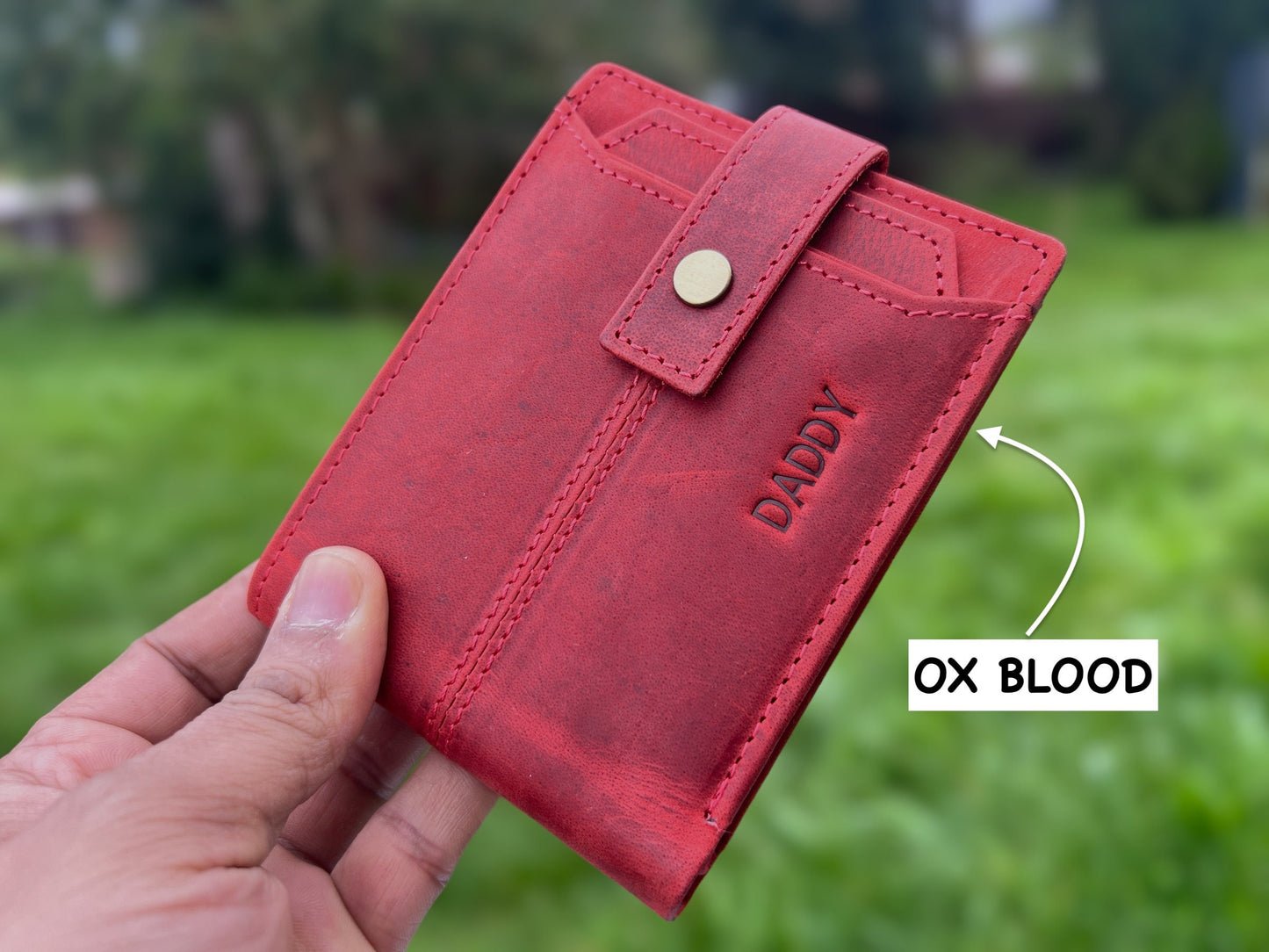 Personalised Leather Wallet | RFID/NFC Safe | Christmas Birthday Anniversary Gift For Men | Gift for Dad