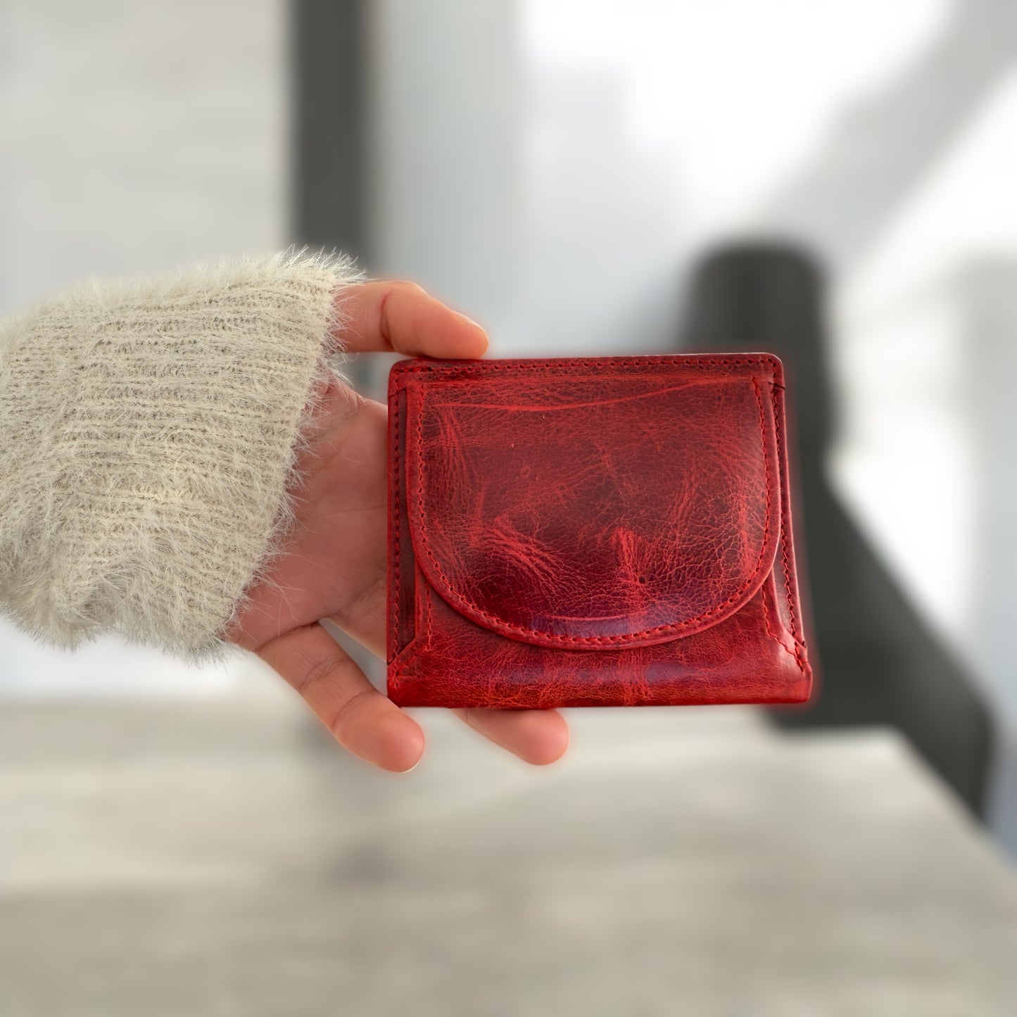 Personalised Leather Wallet for Her – Minimalist, Practical & Boxed Gift –  RFID Purse