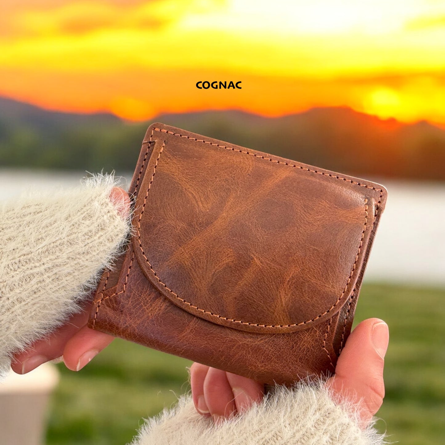 Personalised Leather Wallet for Her – Minimalist, Practical & Boxed Gift –  RFID Purse