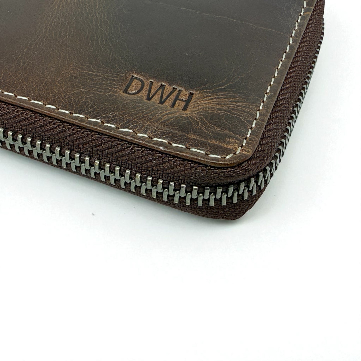 Handmade Leather Zip Wallet – Personalised Premium RFID Wallet for Men & Women – Perfect Gift