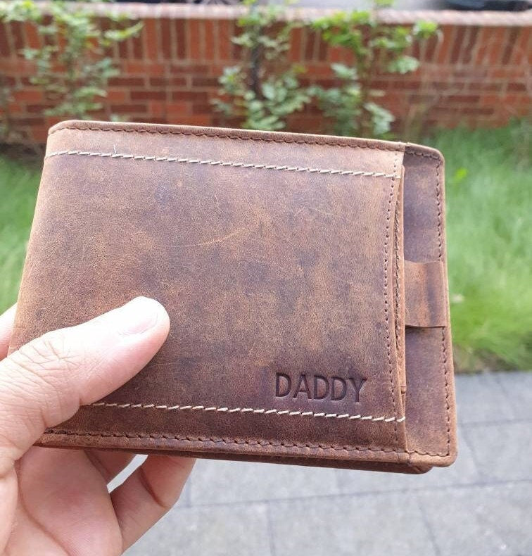 Brown Leather Handmade Wallet For Men, RFID Distressed Leather Men’s Wallet, Full Grain Leather HandCrafted Mens Wallet, Best For Gift