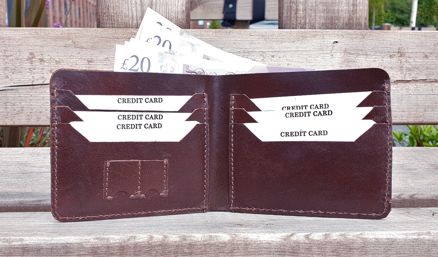 Handmade Purely From Leather, Ultra Slim Wallet Credit Card Holder | RFID Real Laether Super Slim Wallet, Perfect For Gift, Gift Bag Packed