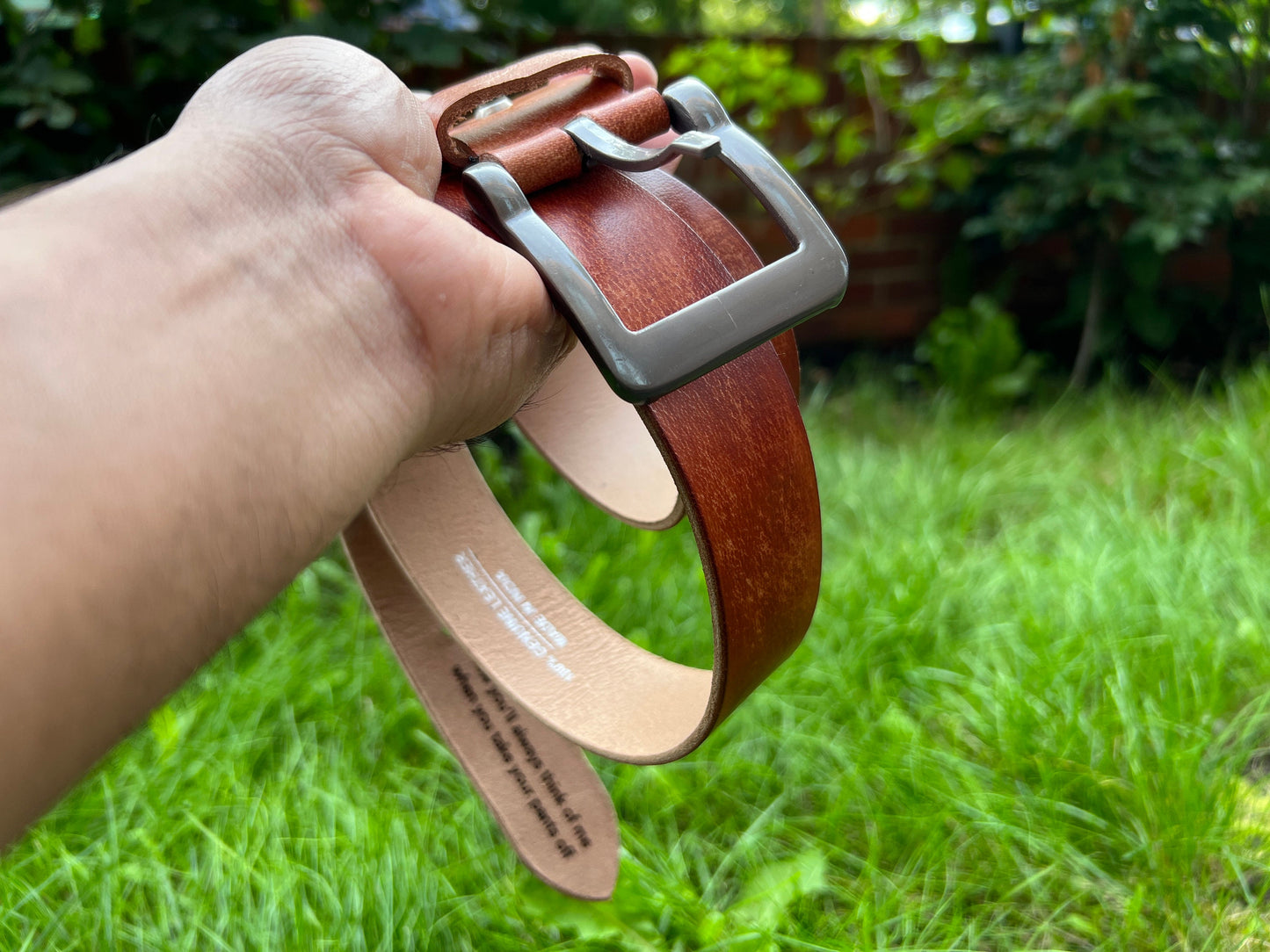 Personalised Men's Belt Full Grain Leather Belt for Men | 3mm Thick 38 MM Wide Anniversary Birthday Groomsmen Christmas Gift | Gift For Dad