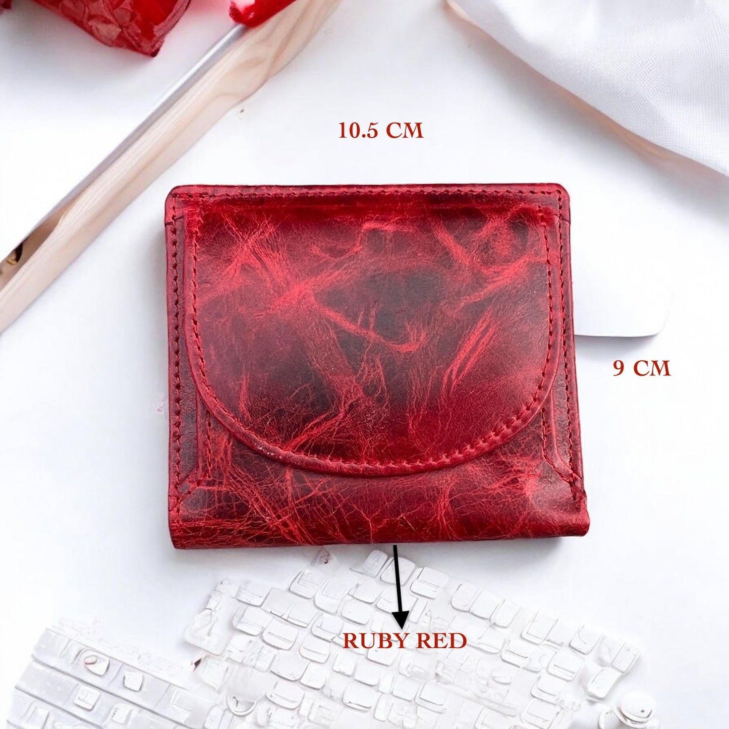 Personalised Leather Wallet for Her – Minimalist, Practical & Boxed Gift –  RFID Purse