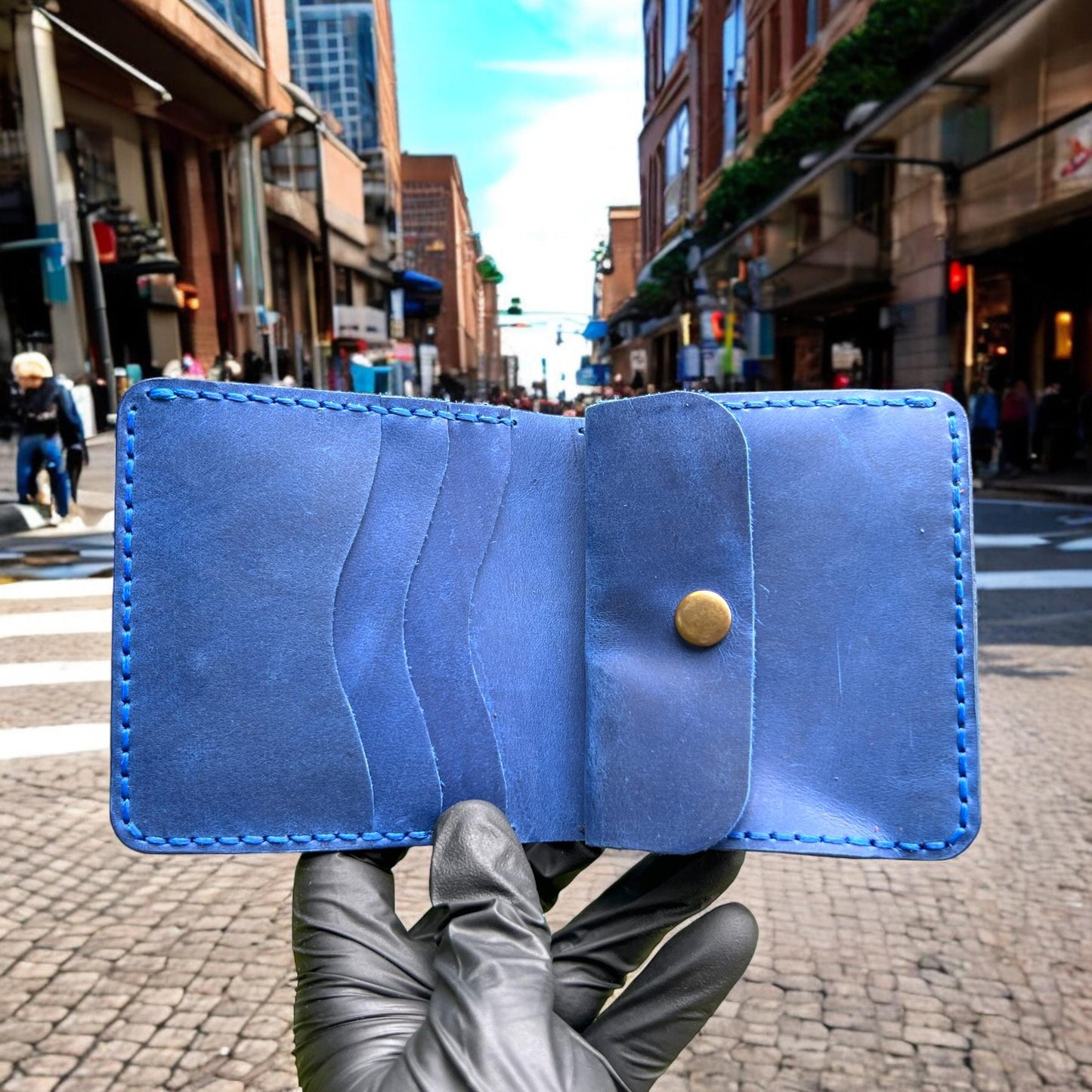 Personalised Christmas Gift | Hand Stitched Best Quality Leather Wallet | Bifold Men's Wallet | Handmade Custom Engraved Wallet for Gift