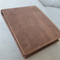 Personalised Handmade Leather Wallet for Men, Bifold Real Leather Wallet | Anniversary , Birthday , Holiday Gift For Him