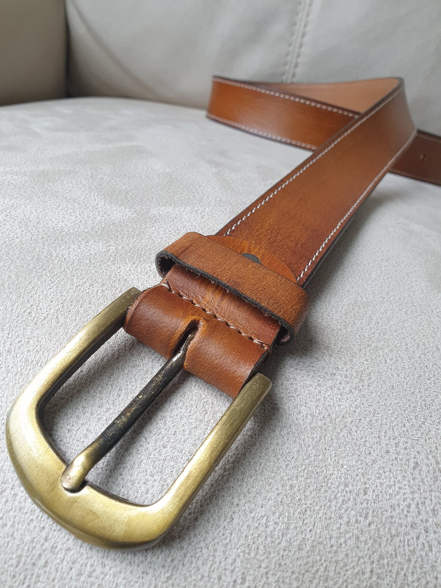 Personalised Full Grain Leather Belt for Men, Handmade 100% Real Leather Men's Belt | Genuine Leather Belt for Men | Groomsmen Gift