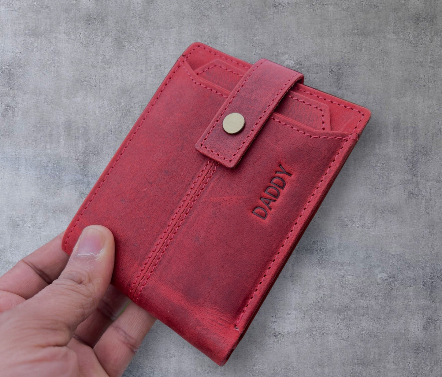 Personalised Leather Wallet | RFID/NFC Safe | Christmas Birthday Anniversary Gift For Men | Gift for Dad