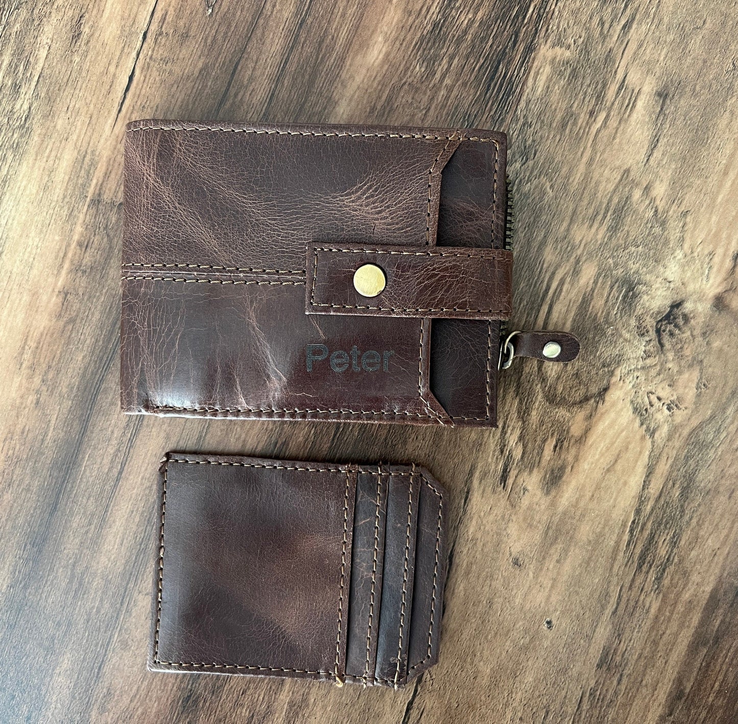 Personalised Gift for Him | RFID Handmade Real Leather Men's Wallet | Anniversary, Birthday, Groomsmen Gift | Christmas Gift | Gift For Dad